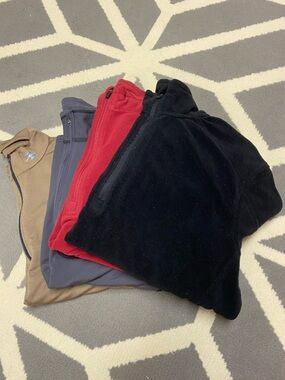 LOT (4) Fleece ALPINE DESIGN Half Zip Pull Over Fleece Tops Size M